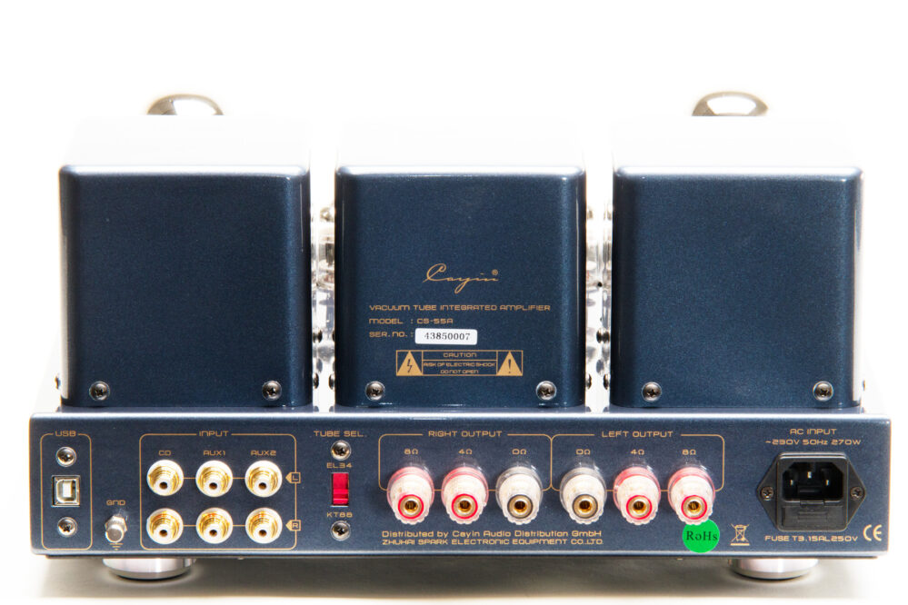 Röhrenverstärker Cayin_CS-55A KT88 Anschlüsse