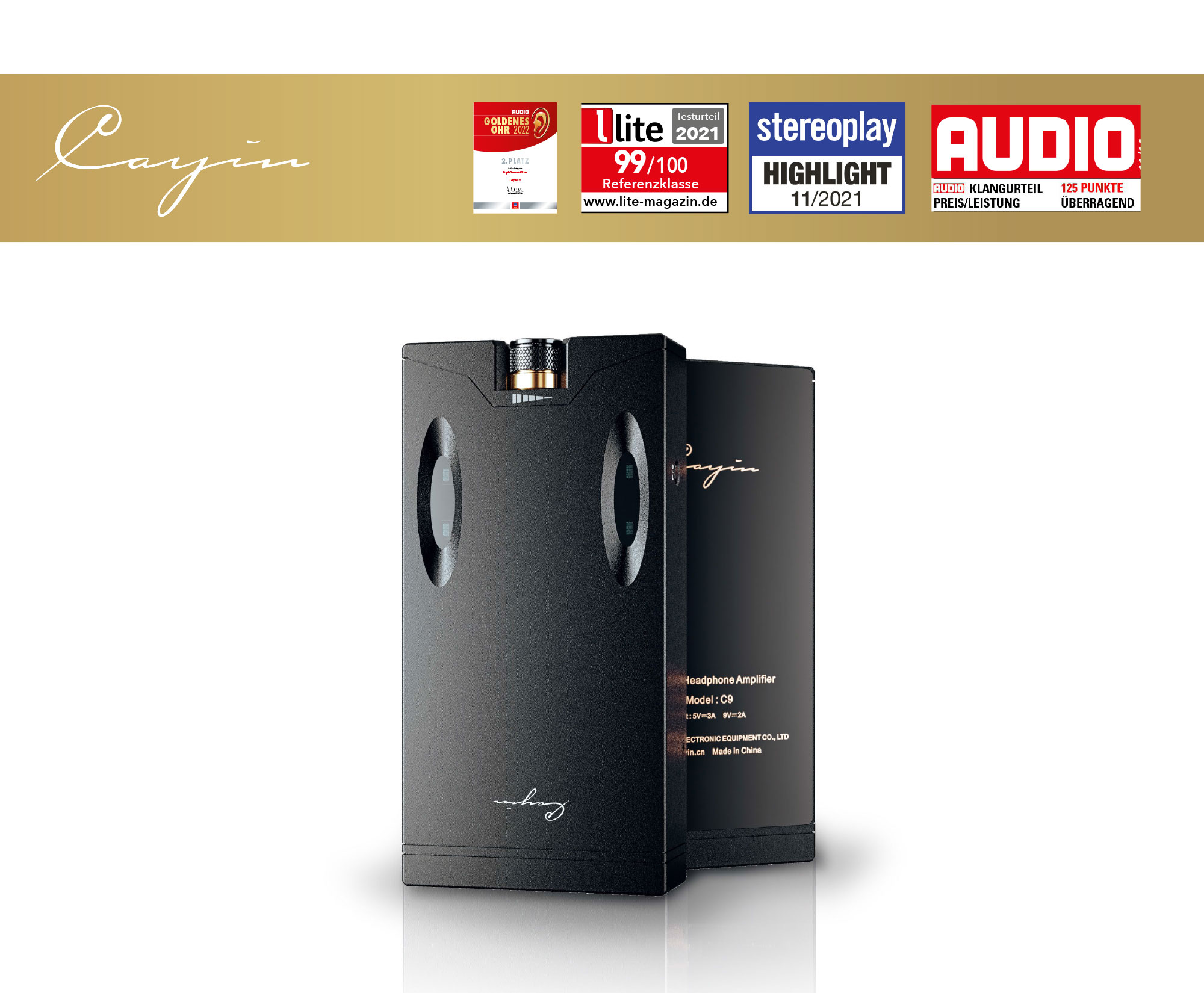 Cayin C9 mobiler Röhren Kopfhörerverstärker