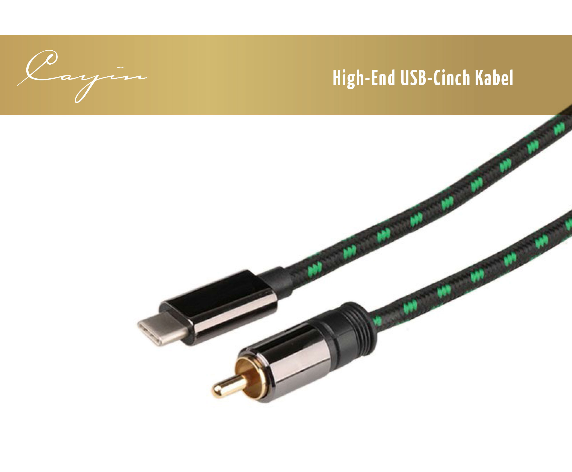 Cayin High-End USB Cinch Kabel