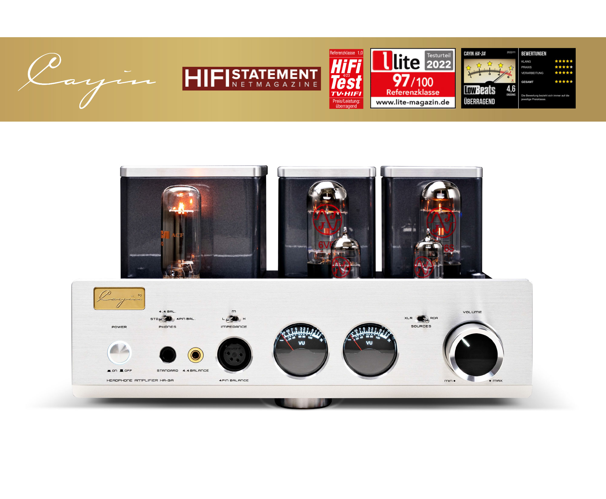 Cayin HA-3A Röhren Kopfhörerverstärker test